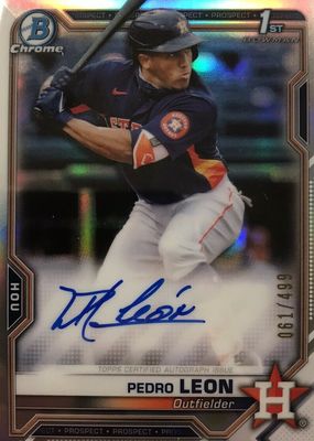 2021 Bowman Chrome #CPA-PL Prospect Auto - Refractor /499 (1st)