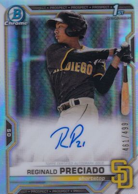 2021 Bowman Chrome #CPA-RPR Prospect Auto - Refractor /499 (1st)