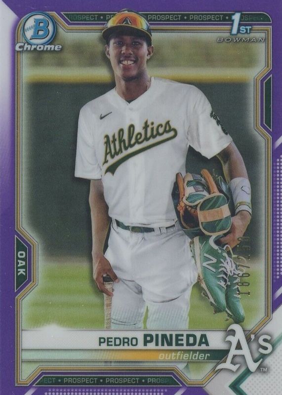 2021 Bowman Chrome #BCP-216 Prospects - Purple Refractor /250 (1st)