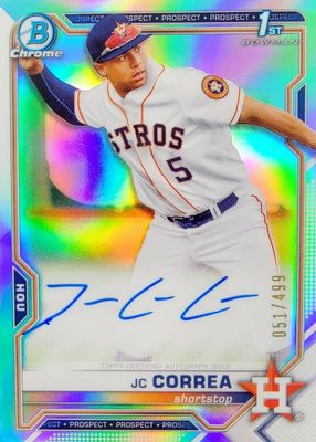 2021 Bowman Chrome #CPA-JCO Prospect Auto - Refractor /499 (1st)
