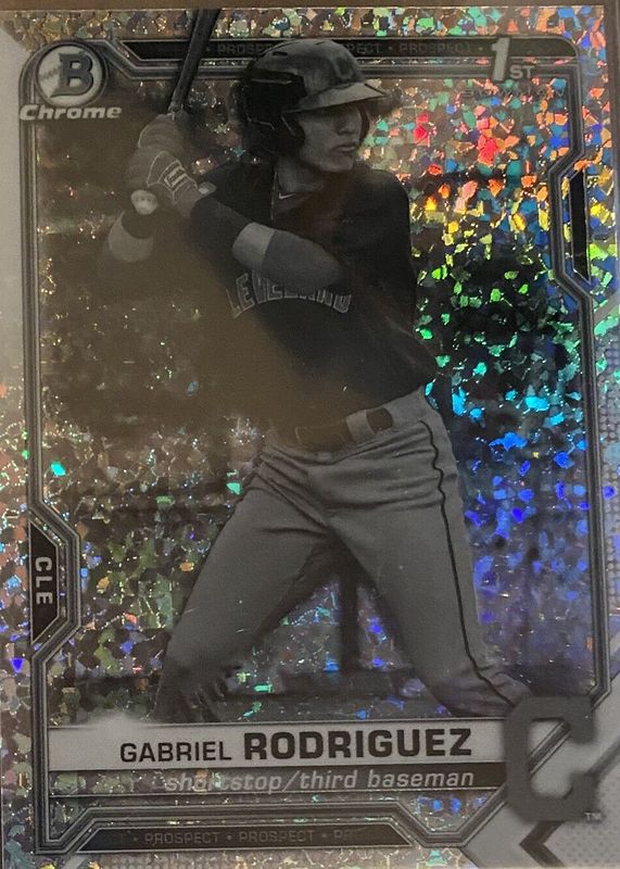 2021 Bowman Chrome #BCP-180 Prospects - Black & White Mini-Diamond Refractor (1st)