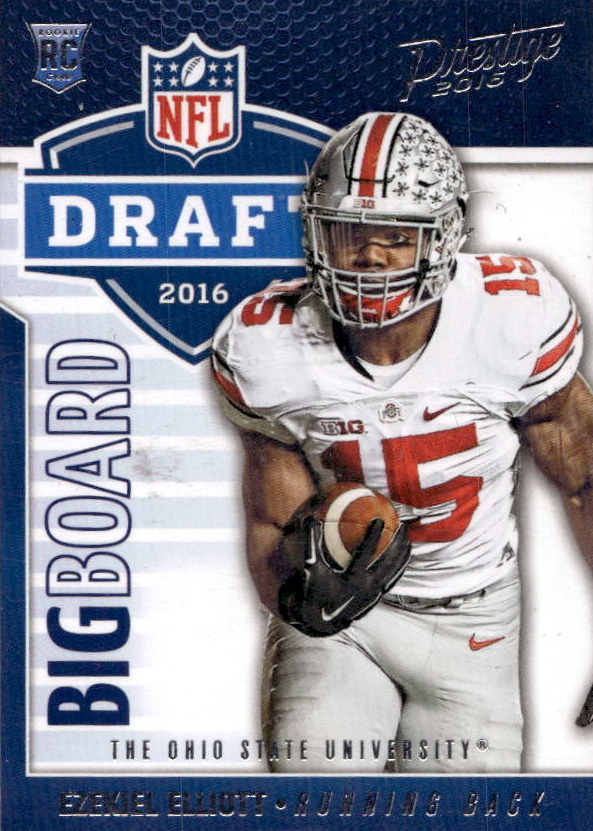 Ezekiel Elliott 2016 Prestige #3 Draft Big Board Price Guide