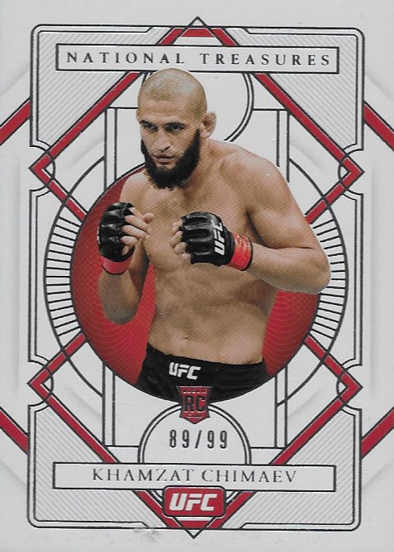 Khamzat Chimaev 2021 Chronicles UFC #354 National Treasures /99 Rookie PSA 9