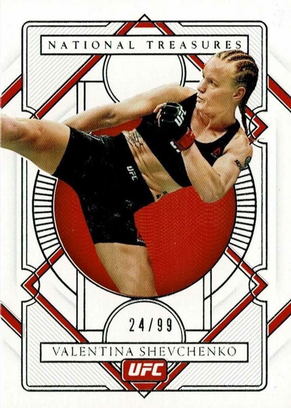 Valentina Shevchenko 2021 Chronicles UFC #372 National Treasures /99 BGS 9.5