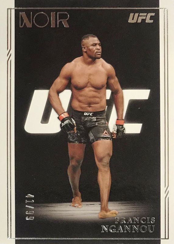 Francis Ngannou 2021 Chronicles UFC #308 Noir /99 Price Guide 