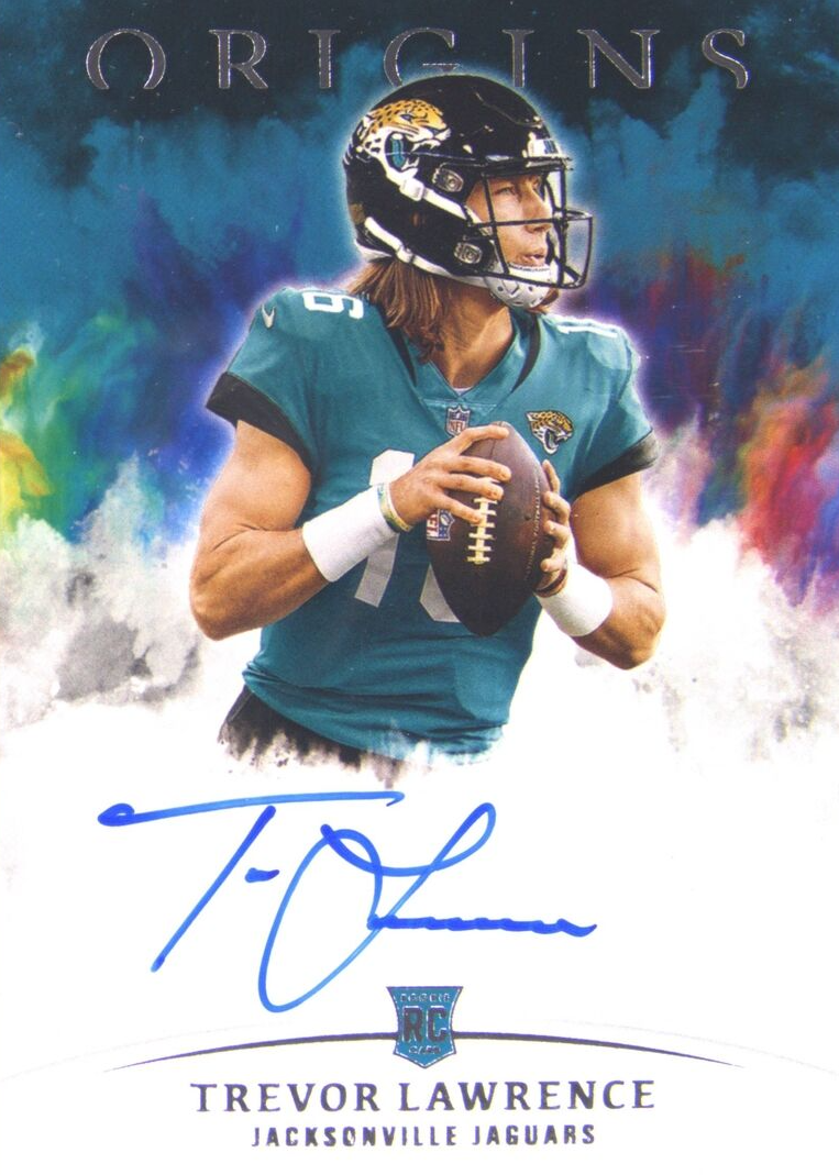 Trevor Lawrence 2021 Origins #RA-TL Rookie Autographs Price