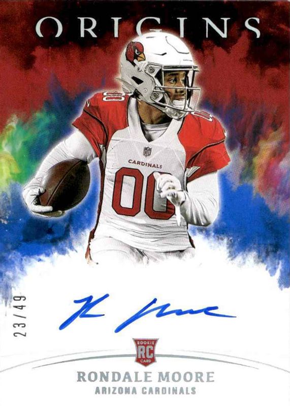 Rondale Moore 2021 Origins #RA-RM Rookie Autographs - Blue /49 Rookie BGS 9