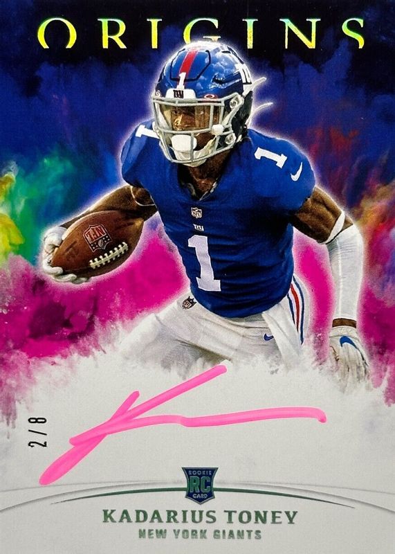 Kadarius Toney 2021 Origins #RA-KT Rookie Autographs - Pink /8 RAW