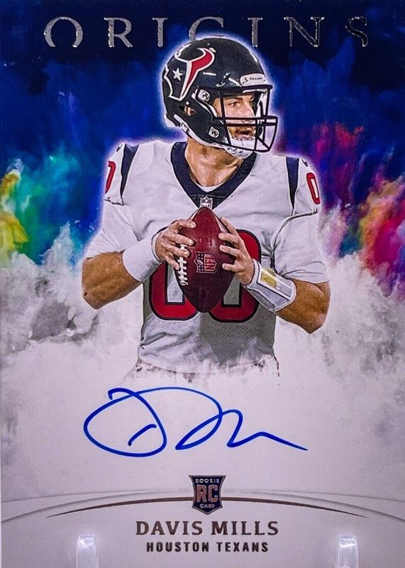 Davis Mills 2021 Origins #RA-DM Rookie Autographs RAW