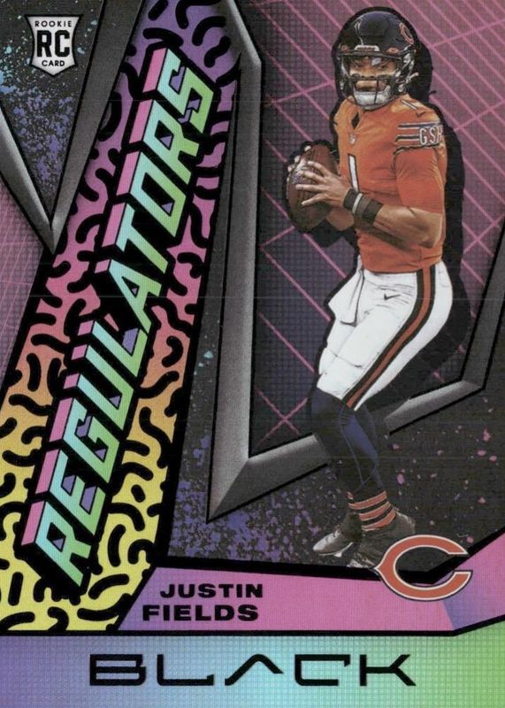 Justin Fields 2021 Black #R-31 Regulators /(SSP) Rookie RAW