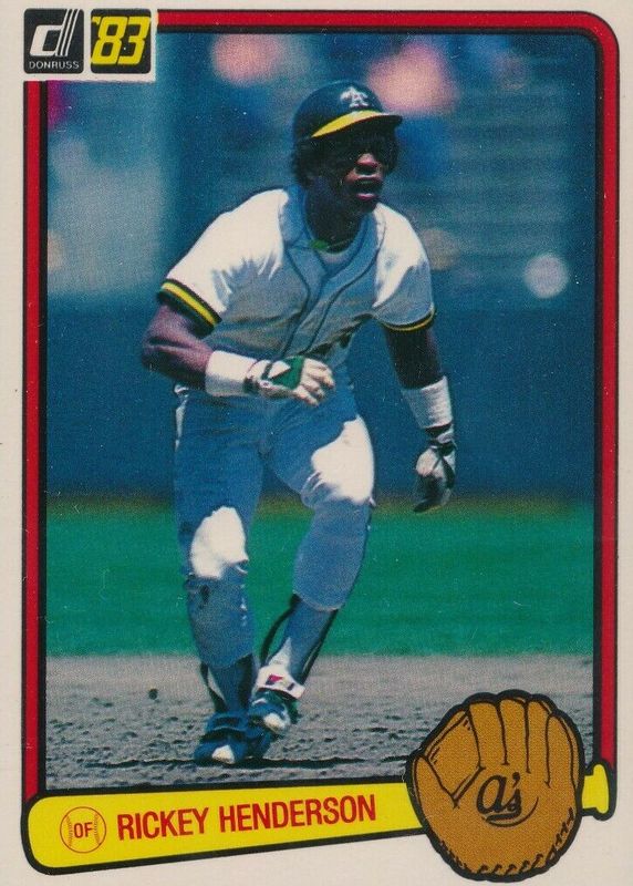 thumbnail image 2 of 1983 Topps Rickey Henderson Foil Sticker Baseball Card #103 – NM-MT, Free Shipping 2 of 5