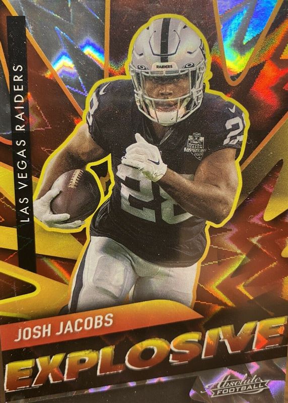 Josh Jacobs 2021 Absolute #E24 Explosive PSA 10