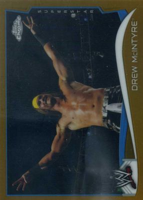 2014 Topps Chrome WWE #66 Gold Refractor /50