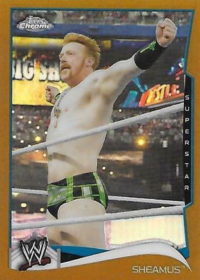 2014 Topps Chrome WWE #86 Gold Refractor /50