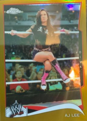 2014 Topps Chrome WWE #1 Gold Refractor /50