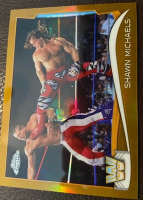 2014 Topps Chrome WWE #109 Gold Refractor /50