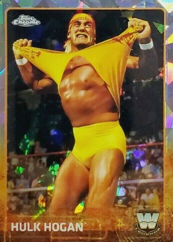 Hulk Hogan 2015 Topps Chrome WWE #83 Atomic Refractor PSA 10