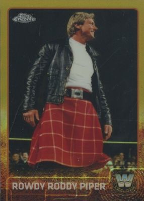 2015 Topps Chrome WWE #88 Gold Refractor /50