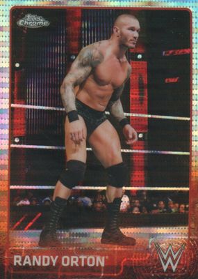 2015 Topps Chrome WWE #54 Pulsar Refractor /75