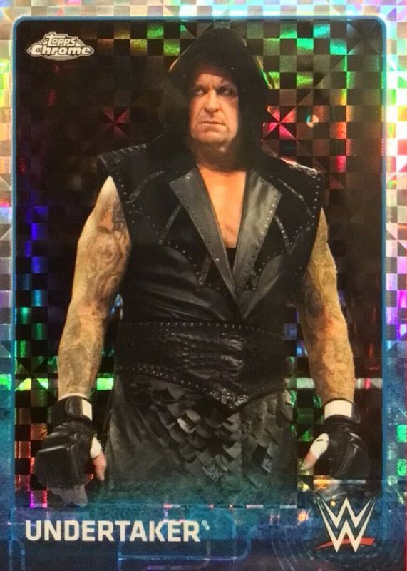 Undertaker 2015 Topps Chrome WWE #74 X-Fractor RAW