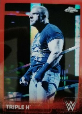 2015 Topps Chrome WWE #72 Red Refractor /5