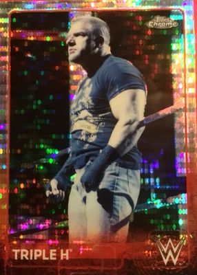 2015 Topps Chrome WWE #72 Pulsar Refractor /75