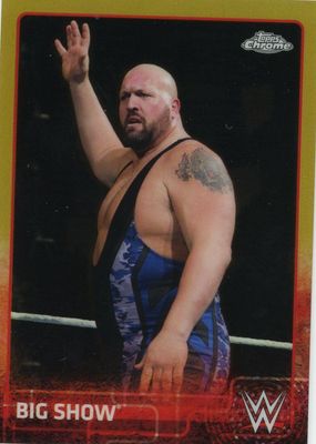 2015 Topps Chrome WWE #7 Gold Refractor /50