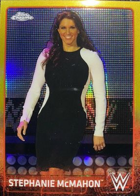 2015 Topps Chrome WWE #67 Gold Refractor /50