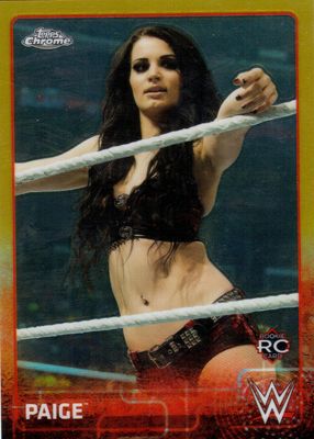 2015 Topps Chrome WWE #51 Gold Refractor /50