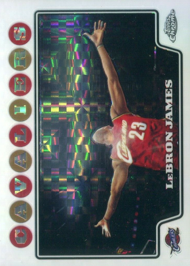 LeBron James 2008 Topps Chrome #23 X-Fractor /288 Price Guide 