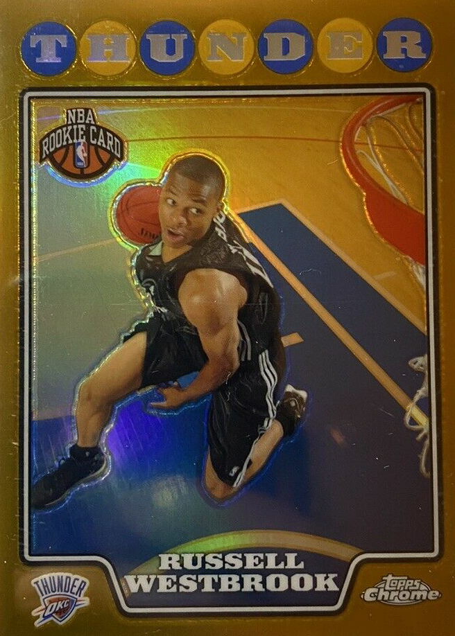 Russell Westbrook 2008-09 Topps Chrome Refractors Rookie Card #184