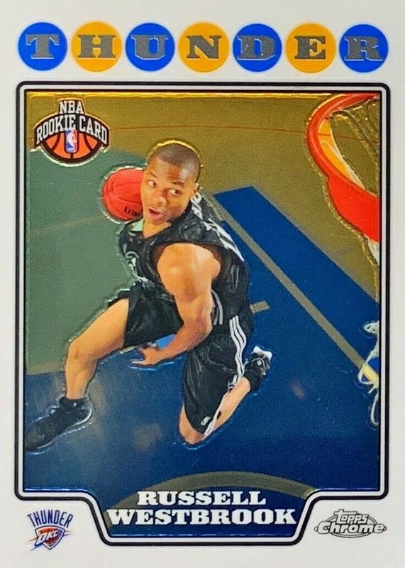 Russell Westbrook 2008 Topps Chrome #184 Base Rookie PSA 10