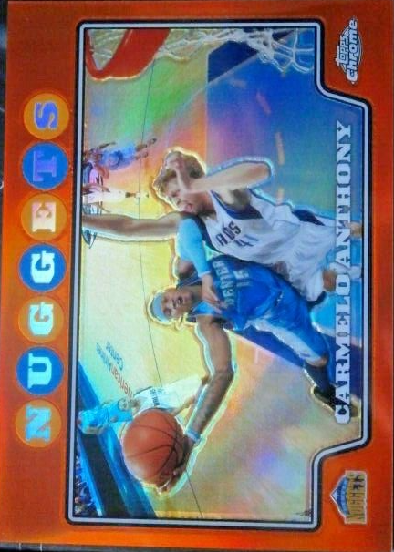 Carmelo Anthony 2007 Topps Chrome #15 Refractor /999 PSA 10 Price 