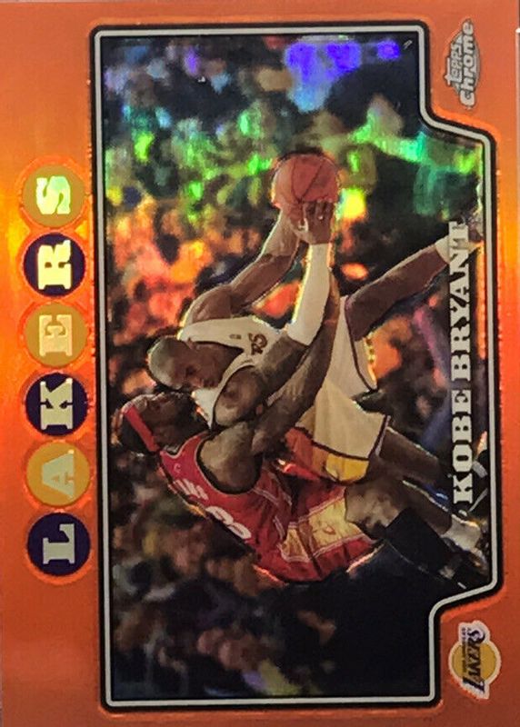 Kobe Bryant 2008 Topps Chrome #24 Orange Refractor /499 RAW