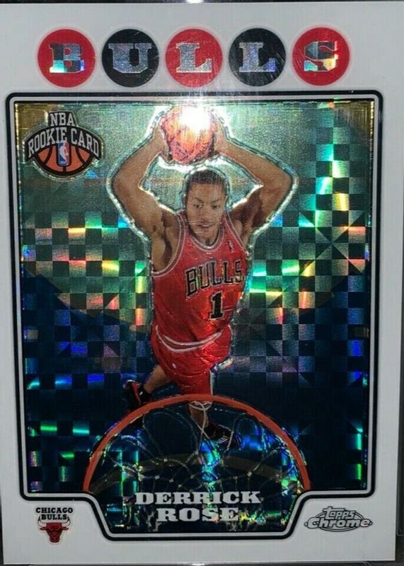 Derrick Rose 2008 Topps Chrome #181 X-Fractor /288 Rookie SGC 9.5