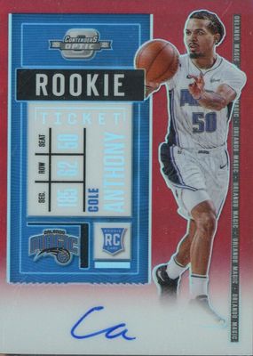 2020 Contenders Optic #115 Rookie Ticket Auto - Red /149 (White Jersey)
