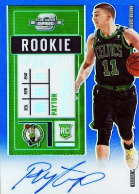 2020 Contenders Optic #140 Rookie Ticket Auto - Blue /99 (Black Jersey)