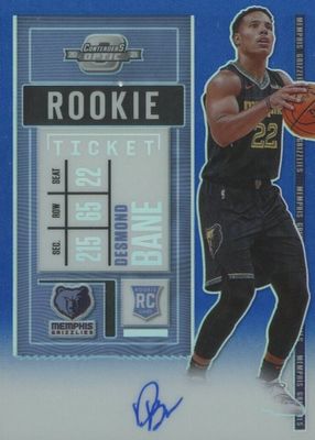 2020 Contenders Optic #126 Rookie Ticket Auto - Blue /99 (Black Jersey)
