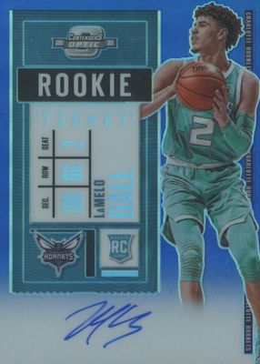 2020 Contenders Optic #105 Rookie Ticket Auto - Blue /49 (Green Jersey)