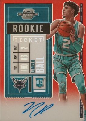 2020 Contenders Optic #105 Rookie Ticket Auto - Red /75 (Green Jersey)