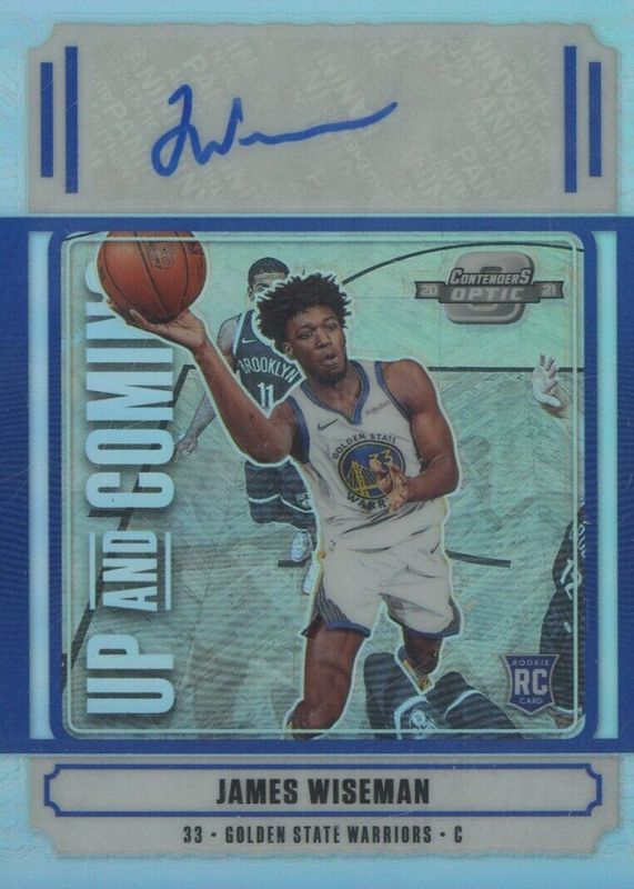 James Wiseman 2020 Contenders Optic #UC-JWS Up and Coming Autographs /99 Rookie SGC 10