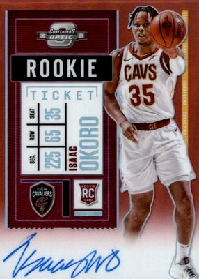2020 Contenders Optic #102 Rookie Ticket Auto - Red /149 (White Jersey)