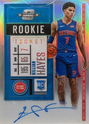 2020 Contenders Optic #117 Rookie Ticket Auto (Blue Jersey)