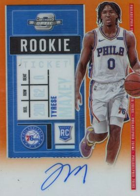 2020 Contenders Optic #120 Rookie Ticket Auto - Orange /25 (White Jersey)