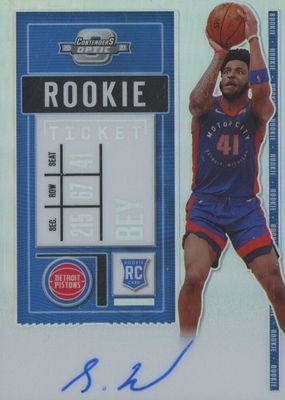 2020 Contenders Optic #113 Rookie Ticket Auto Variation (Blue Jersey)