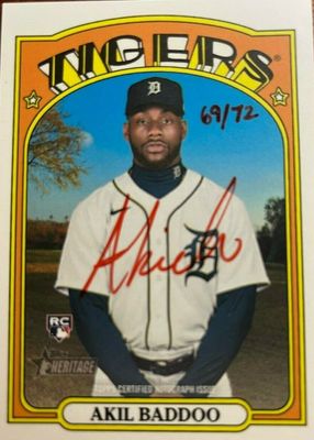 2021 Topps Heritage High Number #ROA-ABA Real One Autographs - Red Ink /72