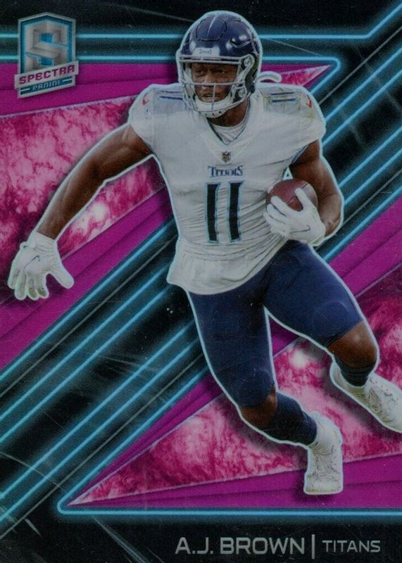 AJ Brown 2021 Spectra #NN-25 Neon Nights /(SSP) RAW