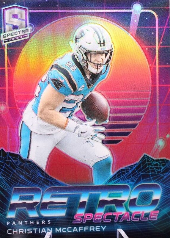 Christian McCaffrey 2021 Spectra #RS-23 Retro Spectacle /(SSP) RAW