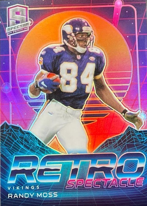 Randy Moss 2021 Spectra #RS-10 Retro Spectacle /(SSP) RAW