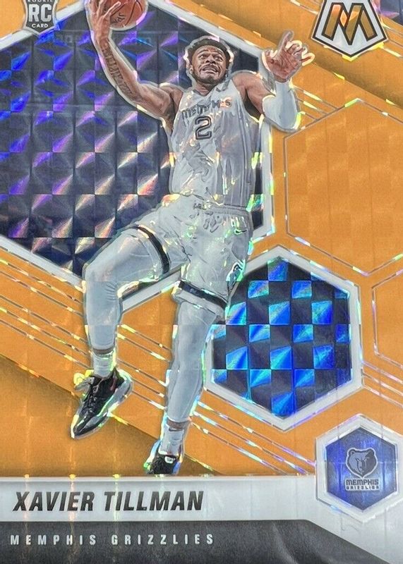 Xavier Tillman 2020 Mosaic #213 Orange Fluorescent /25 Rookie RAW